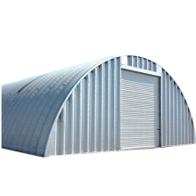 ASQP Form Prefab Häuser Quonset Metalldach Aufbewahrungsbogen Stahl Garage Quonset Hut Kits